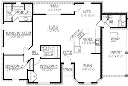 House Plan House Plan #18145 Drawing 1