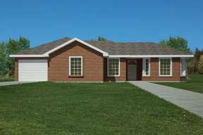 Ranch House Plan #1754-00022 Elevation Photo