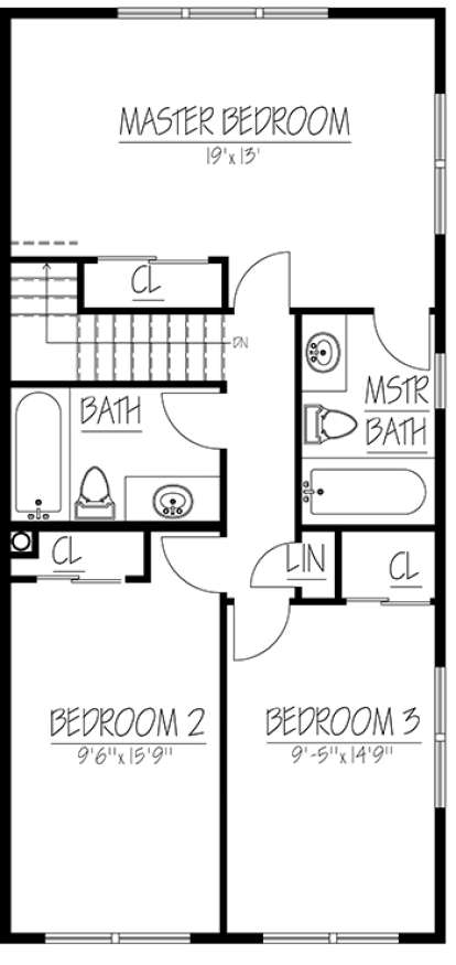 Upper for House Plan #1754-00023