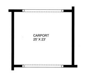 Carport for House Plan #039-00443