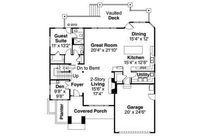 1st Floor for House Plan #035-00717