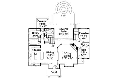 1st Floor for House Plan #035-00720