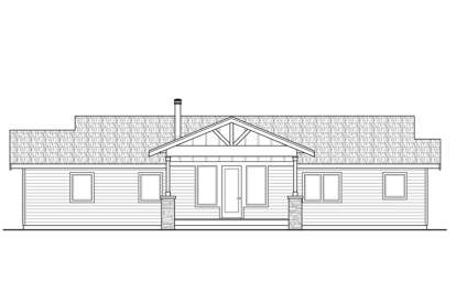 Ranch House Plan #035-00721 Elevation Photo