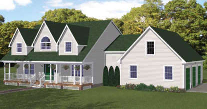 Country House Plan #1754-00024 Elevation Photo