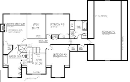 Upper for House Plan #1754-00024