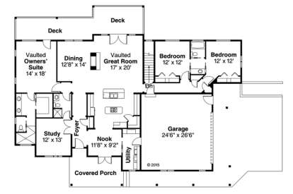 Floorplan1 for House Plan #035-00723
