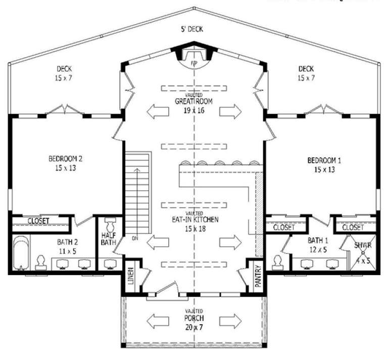 House Plan House Plan #18159 Drawing 1