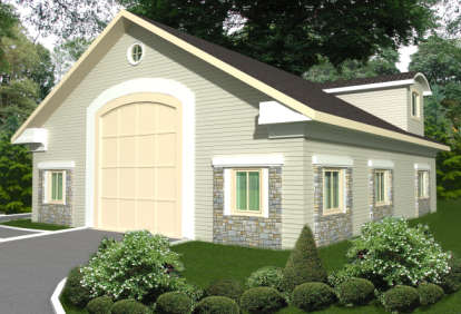 Traditional House Plan #039-00444 Elevation Photo