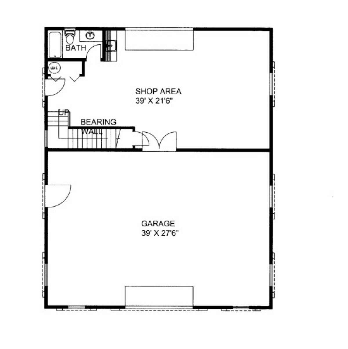 First Floor for House Plan #039-00444