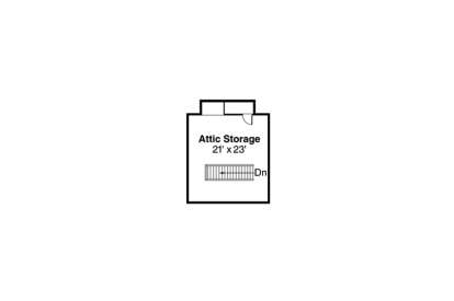 Attic Floor for House Plan #035-00724