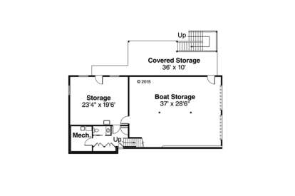 Basement Floor for House Plan #035-00724
