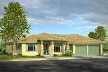 3 Bed, 3 Bath, 3189 Square Foot House Plan - #035-00725