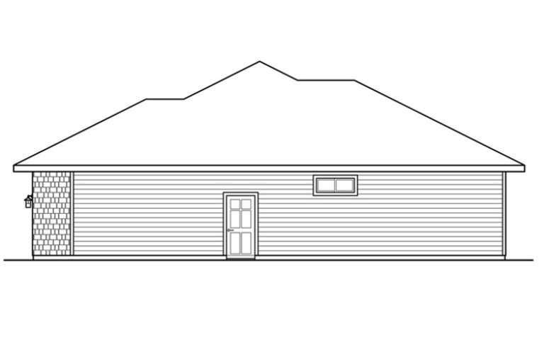 Ranch House Plan #035-00725 Elevation Photo