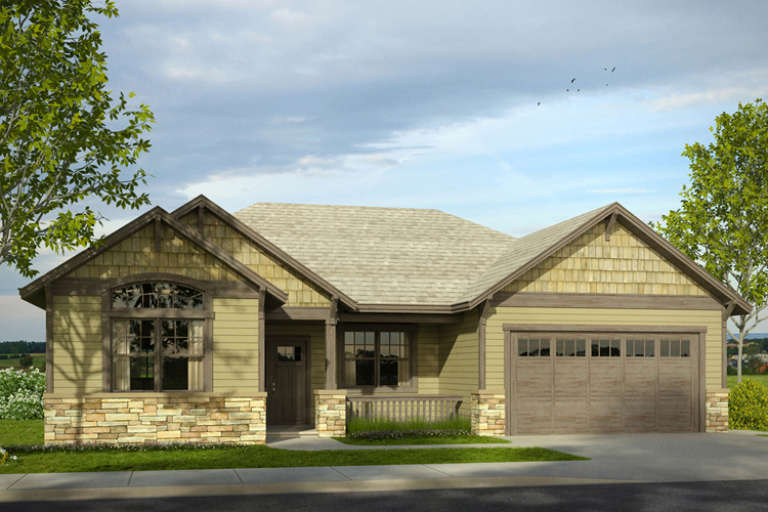 Craftsman House Plan #035-00726 Elevation Photo