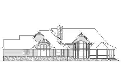 Craftsman House Plan #035-00727 Elevation Photo