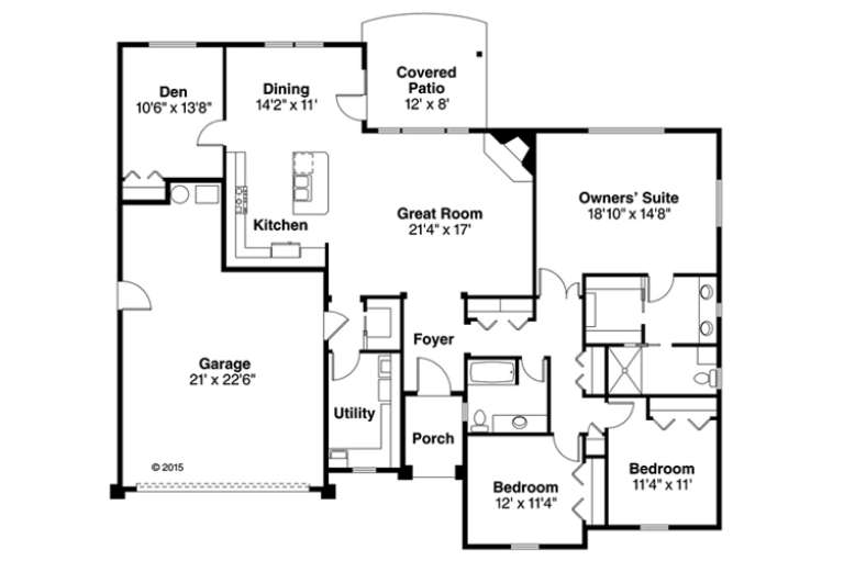 House Plan House Plan #18164 Drawing 1