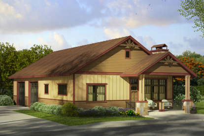 Craftsman House Plan #035-00730 Elevation Photo