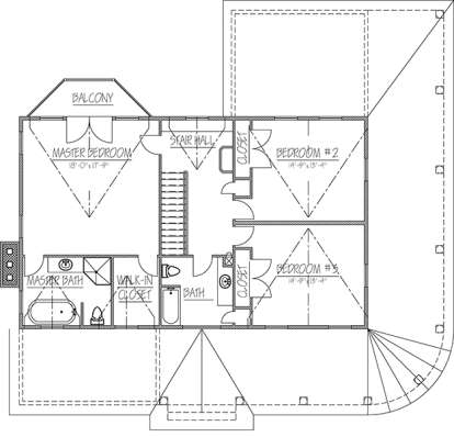 Upper for House Plan #1754-00025