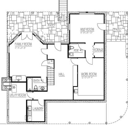 Basement for House Plan #1754-00025