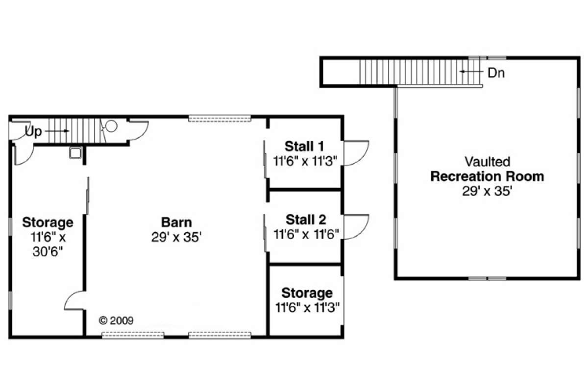 Floorplan 1 for House Plan #035-00731