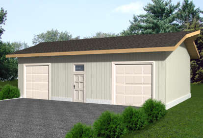 Barn House Plan #039-00445 Elevation Photo