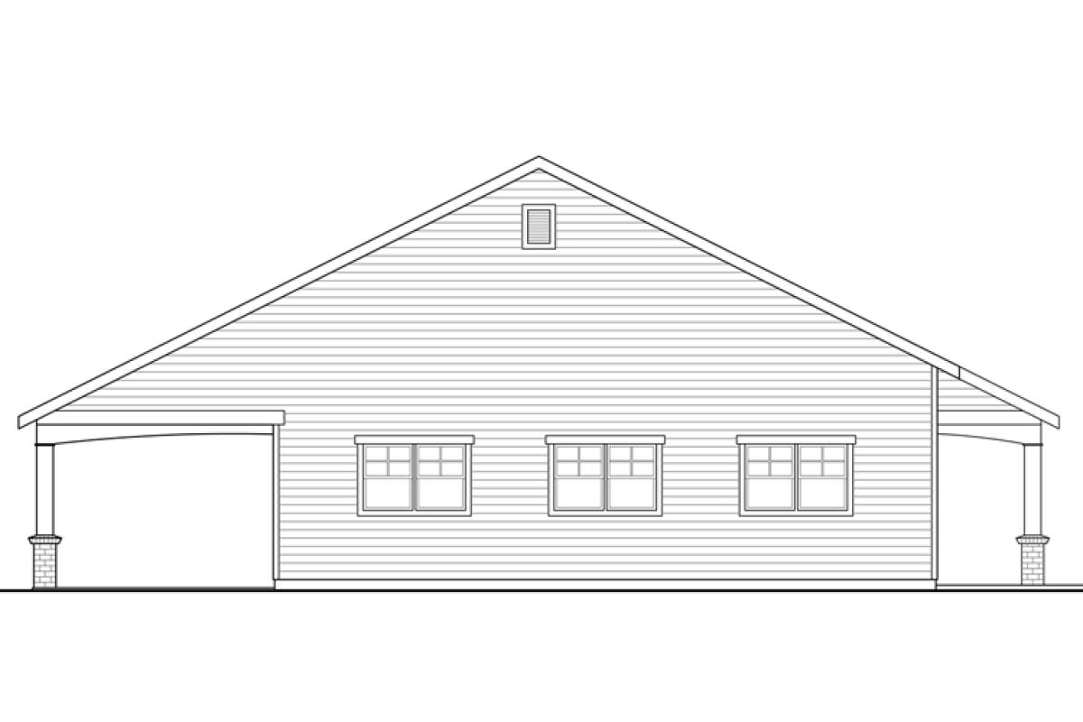 Craftsman House Plan #035-00733 Elevation Photo