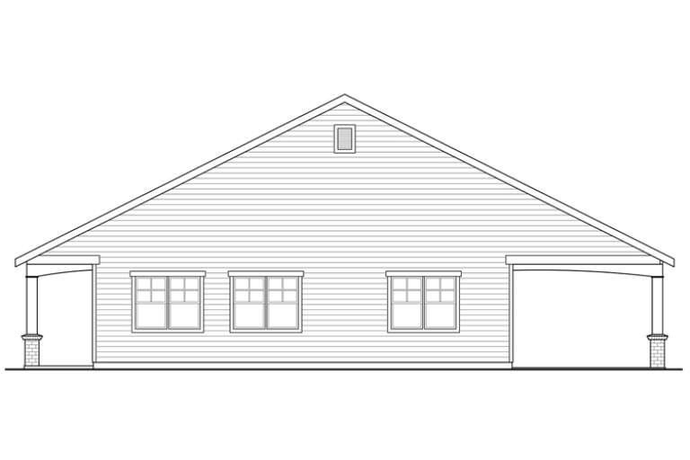 Craftsman House Plan #035-00733 Elevation Photo