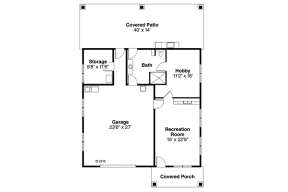 Floorplan 1 for House Plan #035-00733