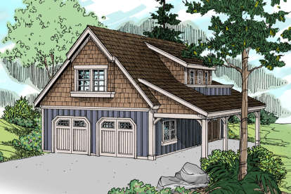 Craftsman House Plan #035-00735 Elevation Photo