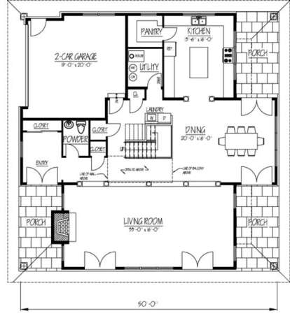 House Plan House Plan #18175 Drawing 1