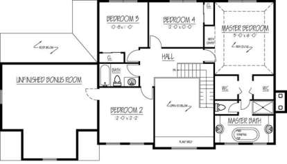 Upper for House Plan #1754-00028
