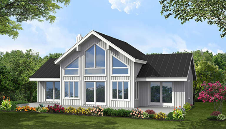 House Plan House Plan #18177 Rear Elevation