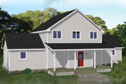 Lake Front House Plan #1754-00029 Elevation Photo