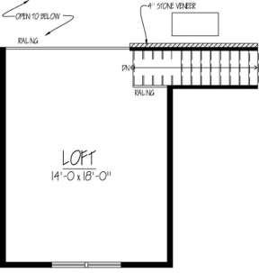 Loft for House Plan #1754-00030