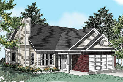 Traditional House Plan #6082-00058 Elevation Photo