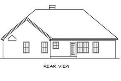Ranch House Plan #6082-00061 Elevation Photo