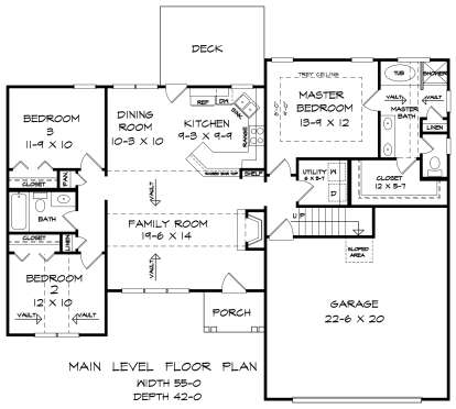 Main Floor  for House Plan #6082-00061