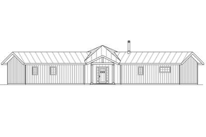 Ranch House Plan #035-00737 Elevation Photo