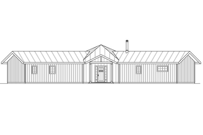 Ranch House Plan #035-00737 Elevation Photo