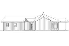 Ranch House Plan #035-00737 Elevation Photo