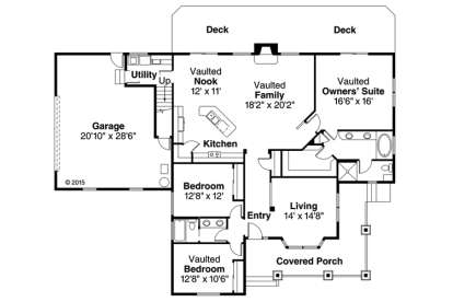 1st Floor for House Plan #035-00738
