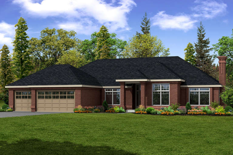 Contemporary House Plan #035-00739 Elevation Photo