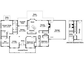 Floorplan 1 for House Plan #035-00742