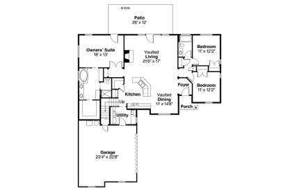 1st Floor for House Plan #035-00743