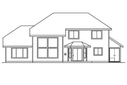 Traditional House Plan #035-00745 Elevation Photo