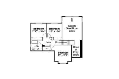 2nd Floor for House Plan #035-00745