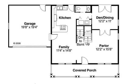 1st Floor for House Plan #035-00746