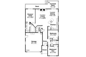 Floorplan 1 for House Plan #035-00747