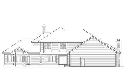 Traditional House Plan #035-00748 Elevation Photo