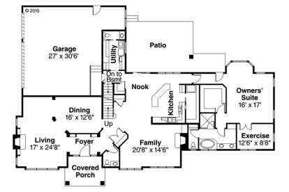 1st Floor for House Plan #035-00748
